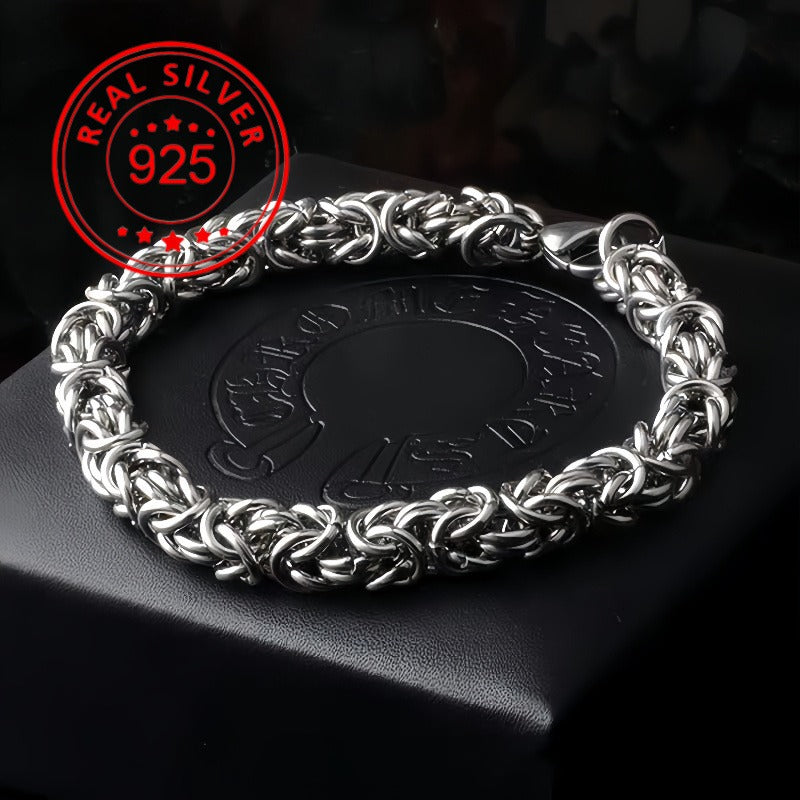 Premium Titanium Steel Bracelet Vintage Braided Chain Style