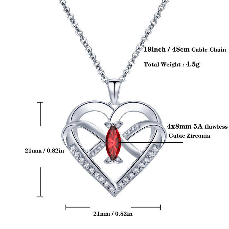 Luxury Heart Butterfly Necklace 14K Gold Plated Zircon Jewelry