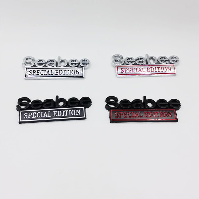 2PCS Seabee Special Edition 3D Metal Car Emblem Badge