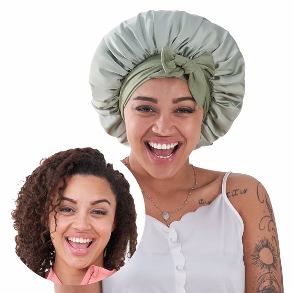 Luxury Satin Hair Bonnet for All Hair Types Anti-Frizz Care