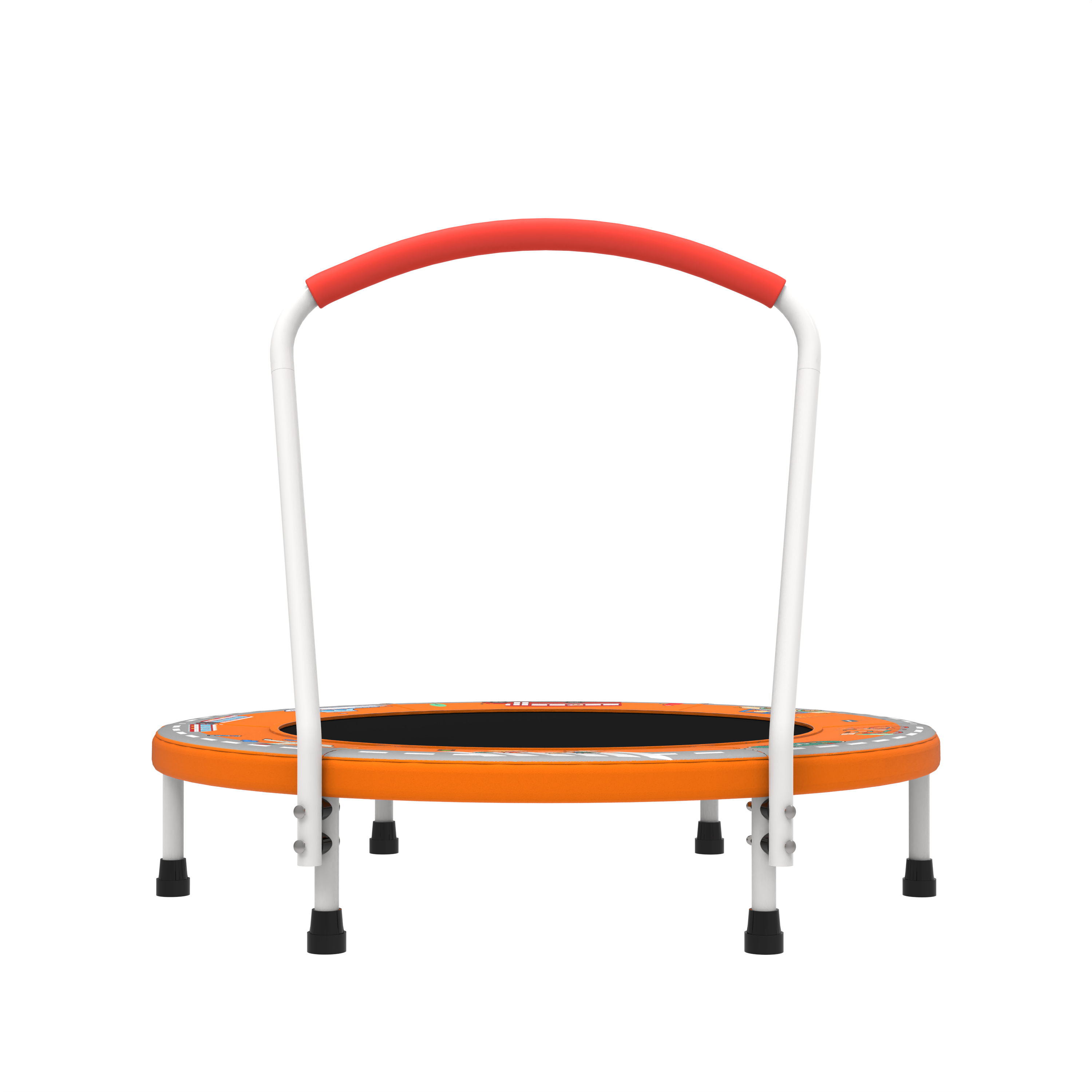 Safe Kids Mini Trampoline with Handle for Indoor Outdoor Fun