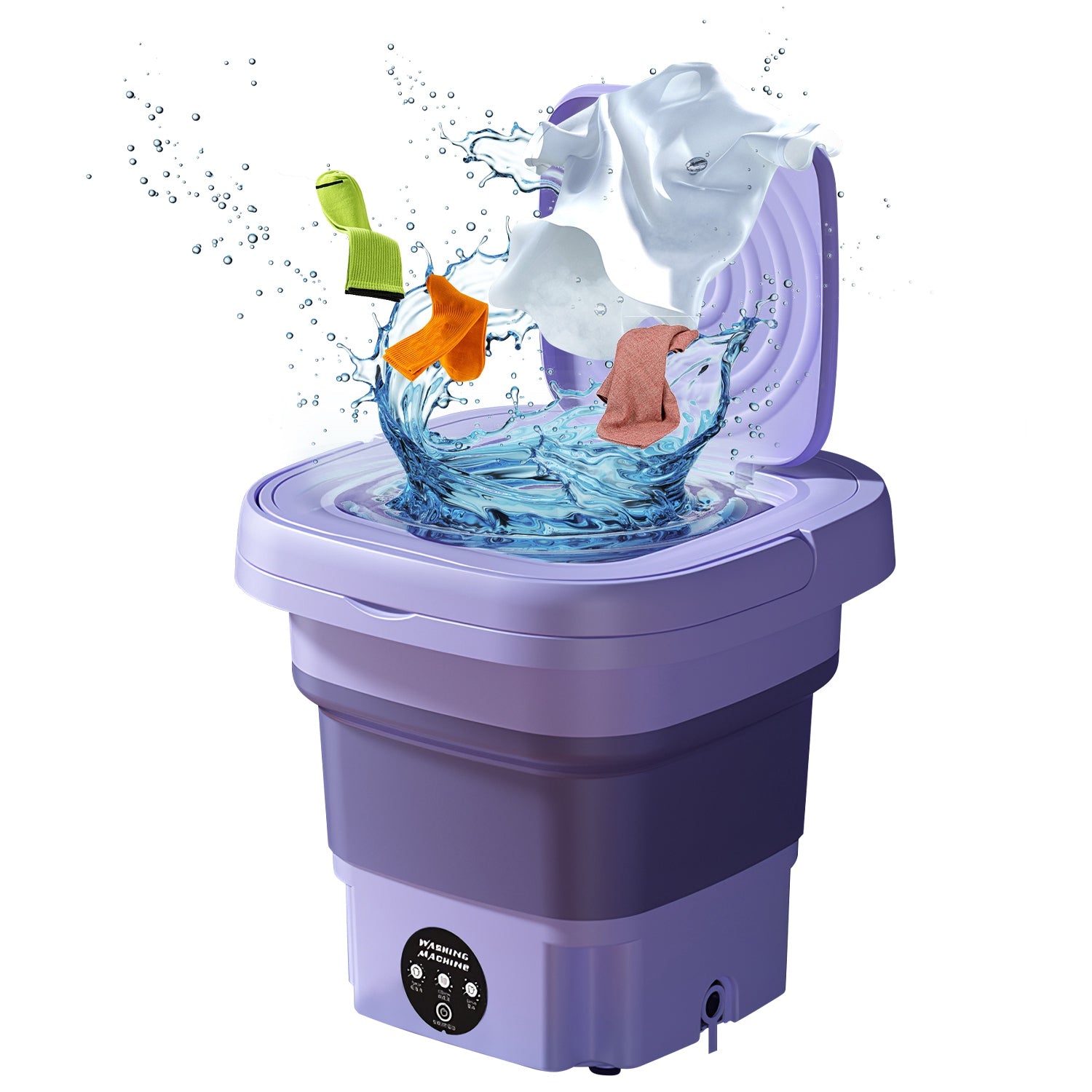 Powerful Foldable Portable Washing Machine Compact Laundry