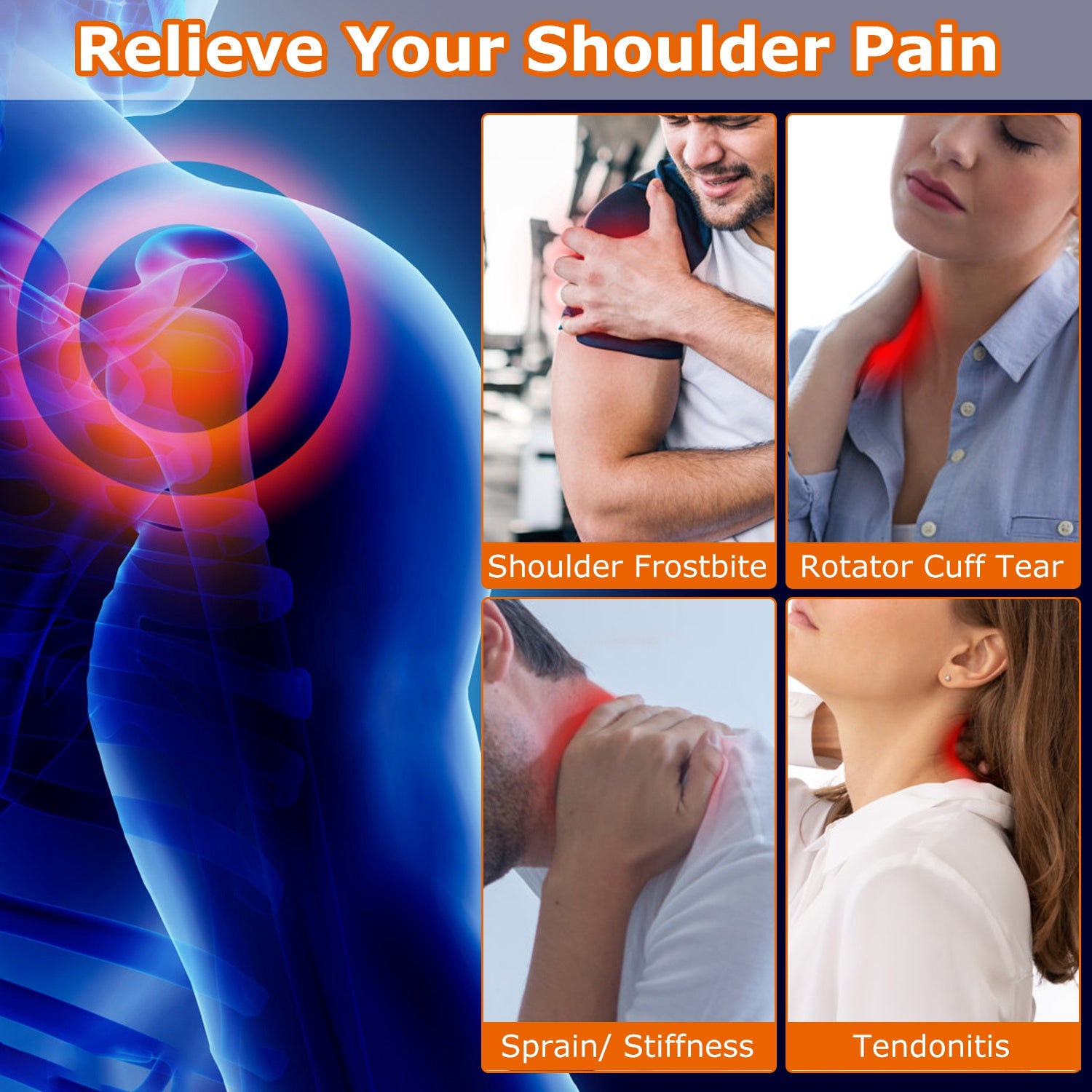 Ultimate Heated Shoulder Brace for Pain Relief & Muscle Recovery