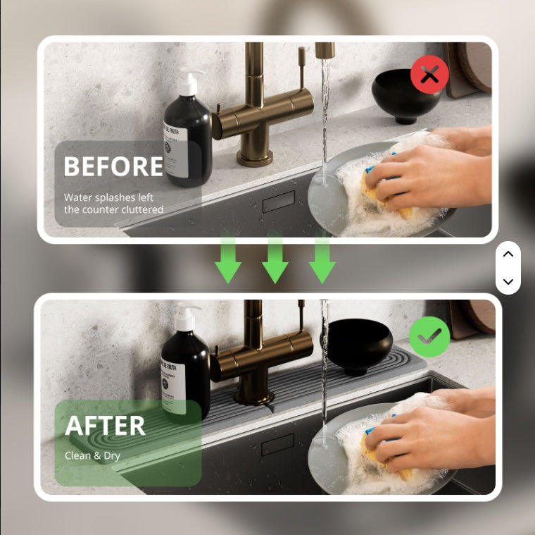 Diatomaceous Earth Sink Tray Instant Dry Kitchen Caddy