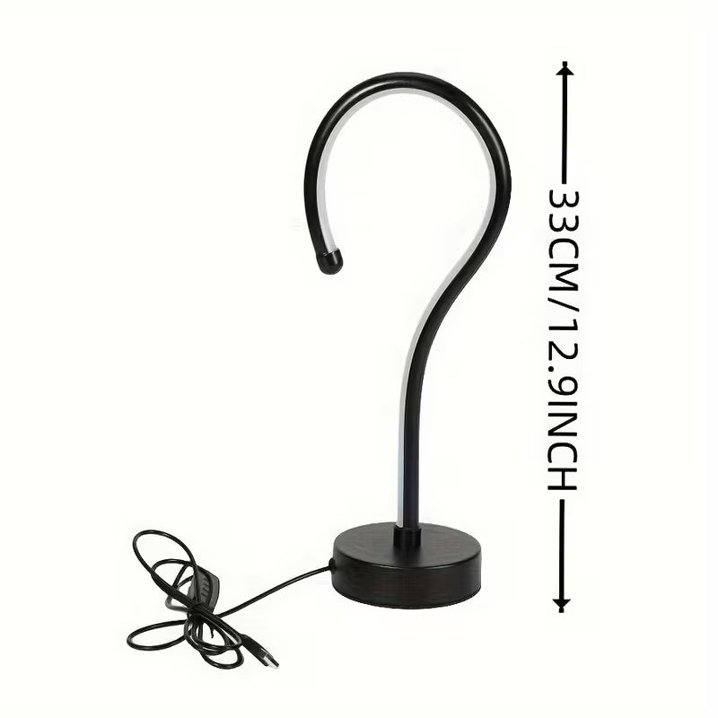 Creative Question Mark Table Lamp USB 3 Color Dimming LED Set