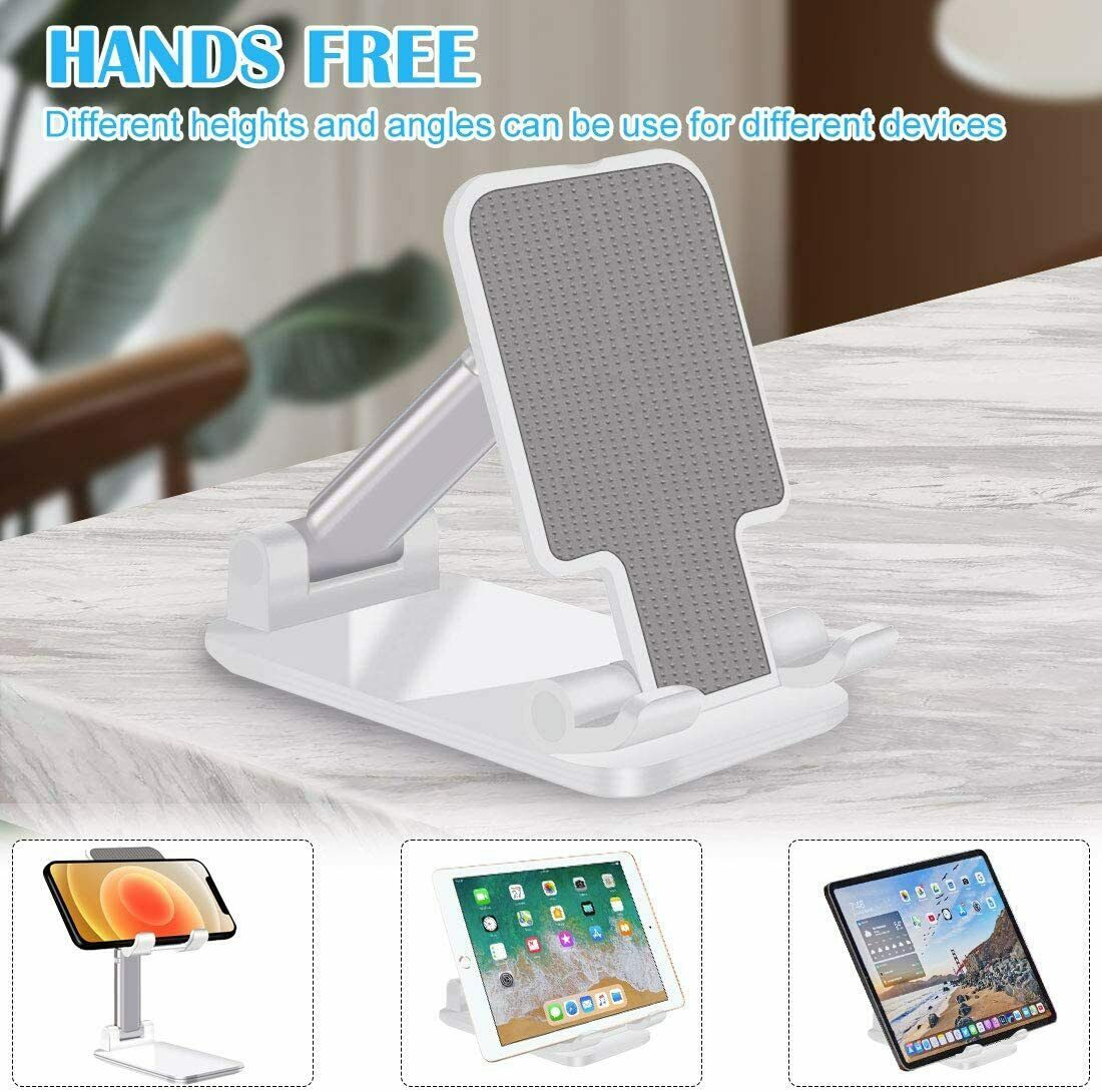 Adjustable Desktop Tablet and Mobile Phone Holder Foldable Stand