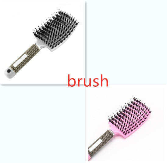 Bristle & Nylon Hair Brush for Detangling and Scalp Massage