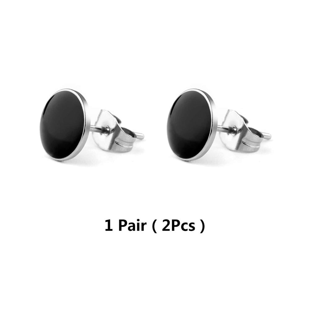 Stylish Punk Stainless Steel Earrings Unisex Party Fashion Pair