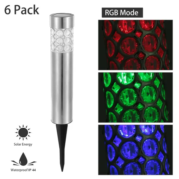 Color Changing Solar Garden Lights Waterproof RGB Outdoor Decor