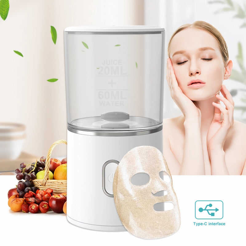 Rechargeable Mini Face Mask Machine for DIY Skincare at Home