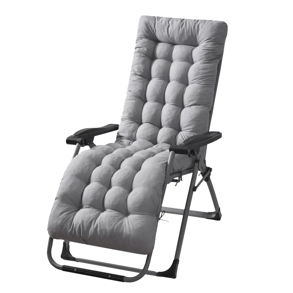 67x22in Chaise Lounge Cushion Recliner Patio Chair Pad Soft Comfort