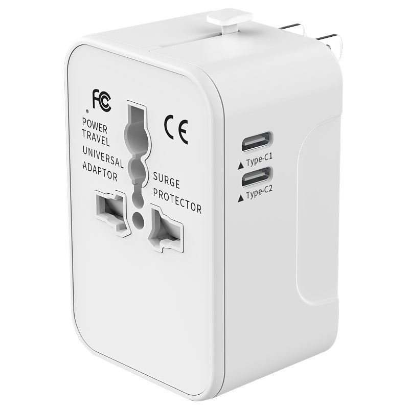 Universal Travel Adapter Worldwide All in One Plug with Dual USB