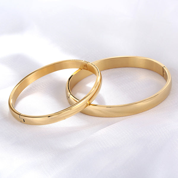 Stylish Couple Bracelet Set Stainless Steel Matching Wristbands