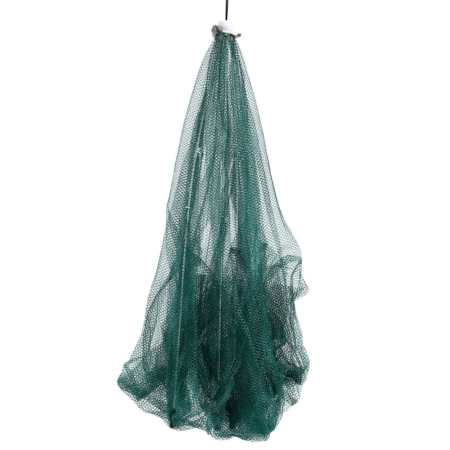 Portable 6-Sided Fishing Trap Net with 6 Holes Automatic