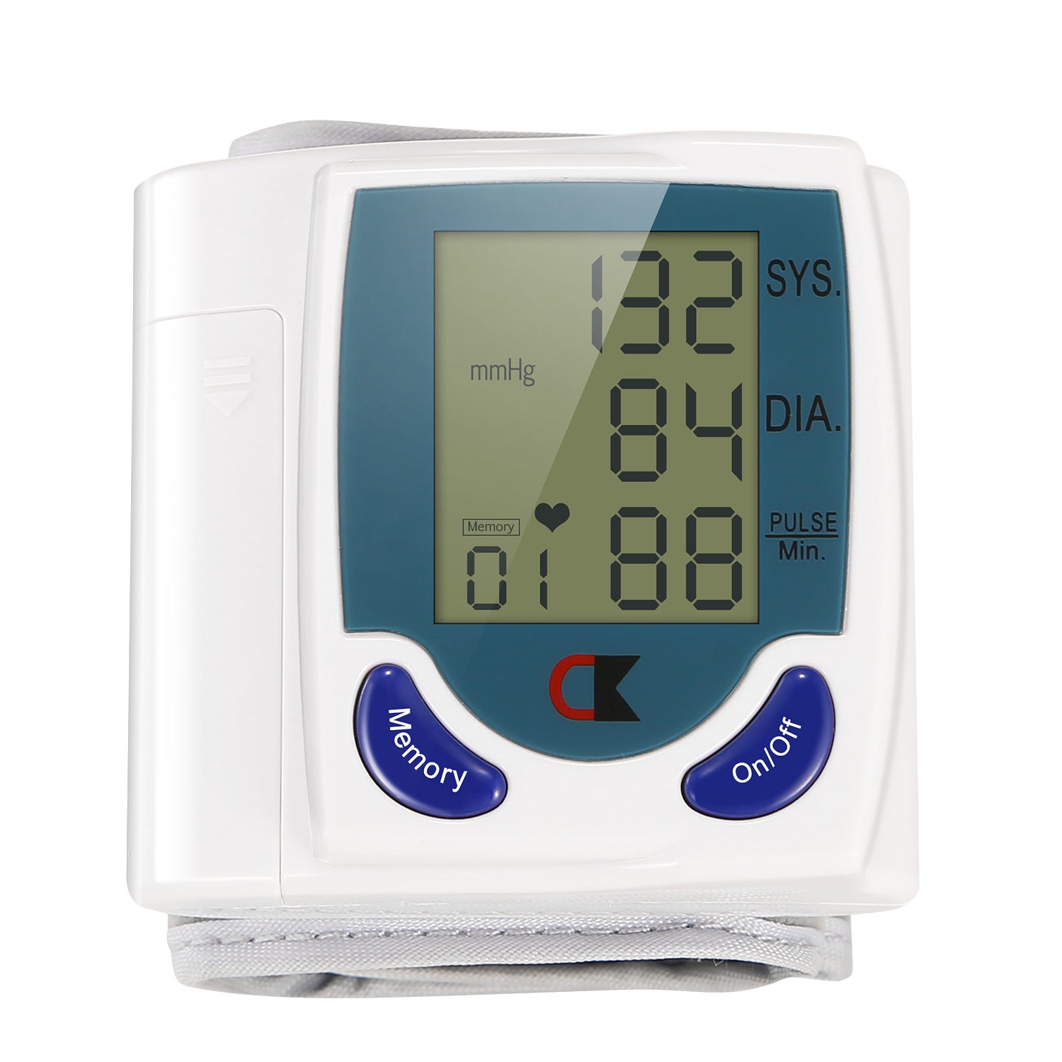 Wrist Blood Pressure Monitor Digital LCD Heart Rate Tester