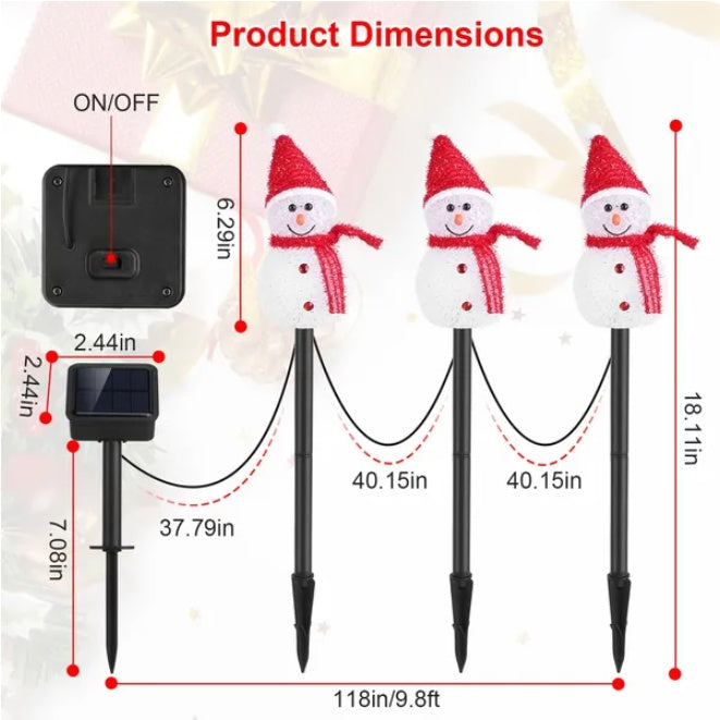 Christmas Santa Landscape Light Waterproof Outdoor Decorative Lamp