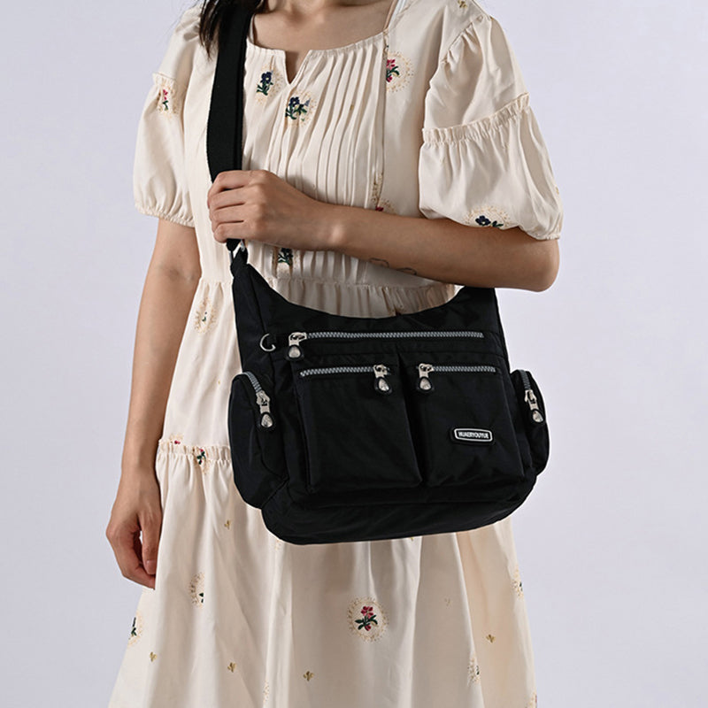 Women Shoulder Bags Waterproof Multi Pocket Crossbody Handbags for Daily Use