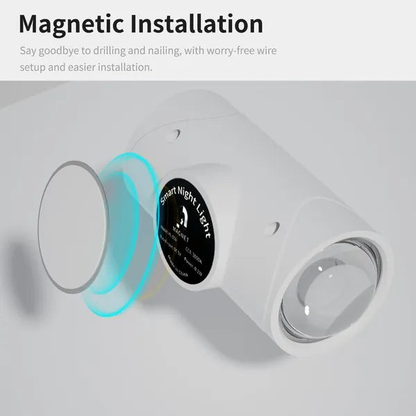 4PCS Rechargeable LED Night Lights – Magnetic, Multi-Color Modes