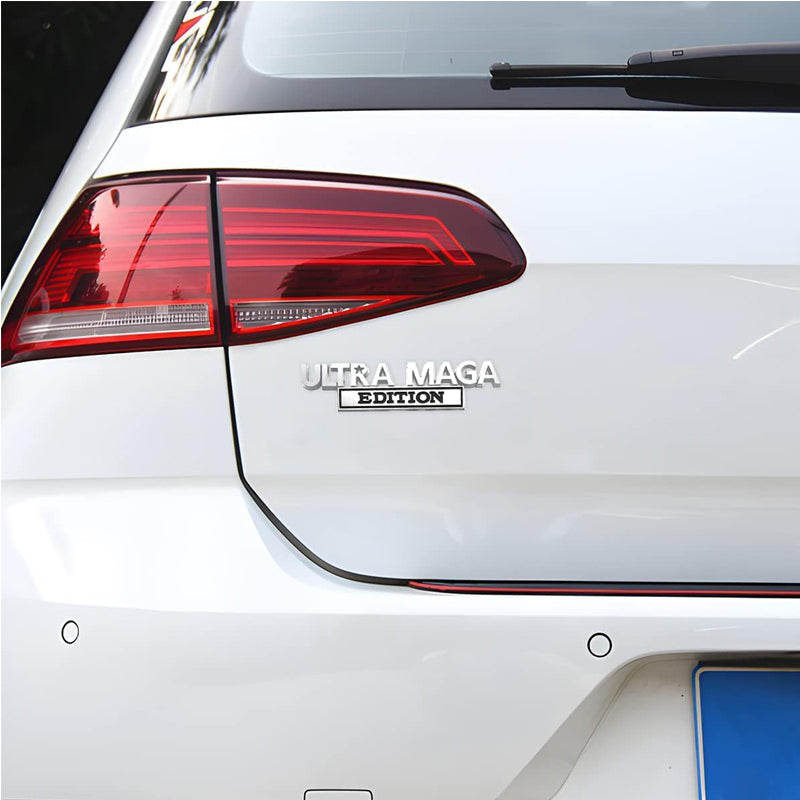 2PCS Ultra Edition 3D Metal Car Emblem Badge Sticker