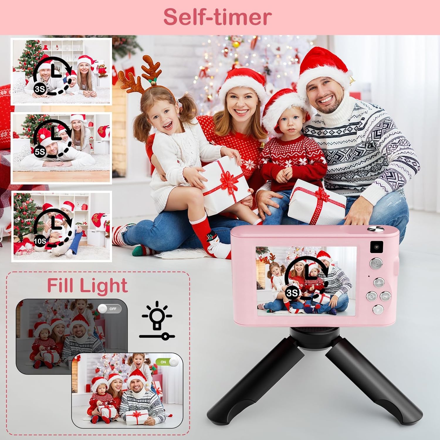 Kids Digital Camera 48MP 1080P with 32GB SD Card Z6 Fun Gift