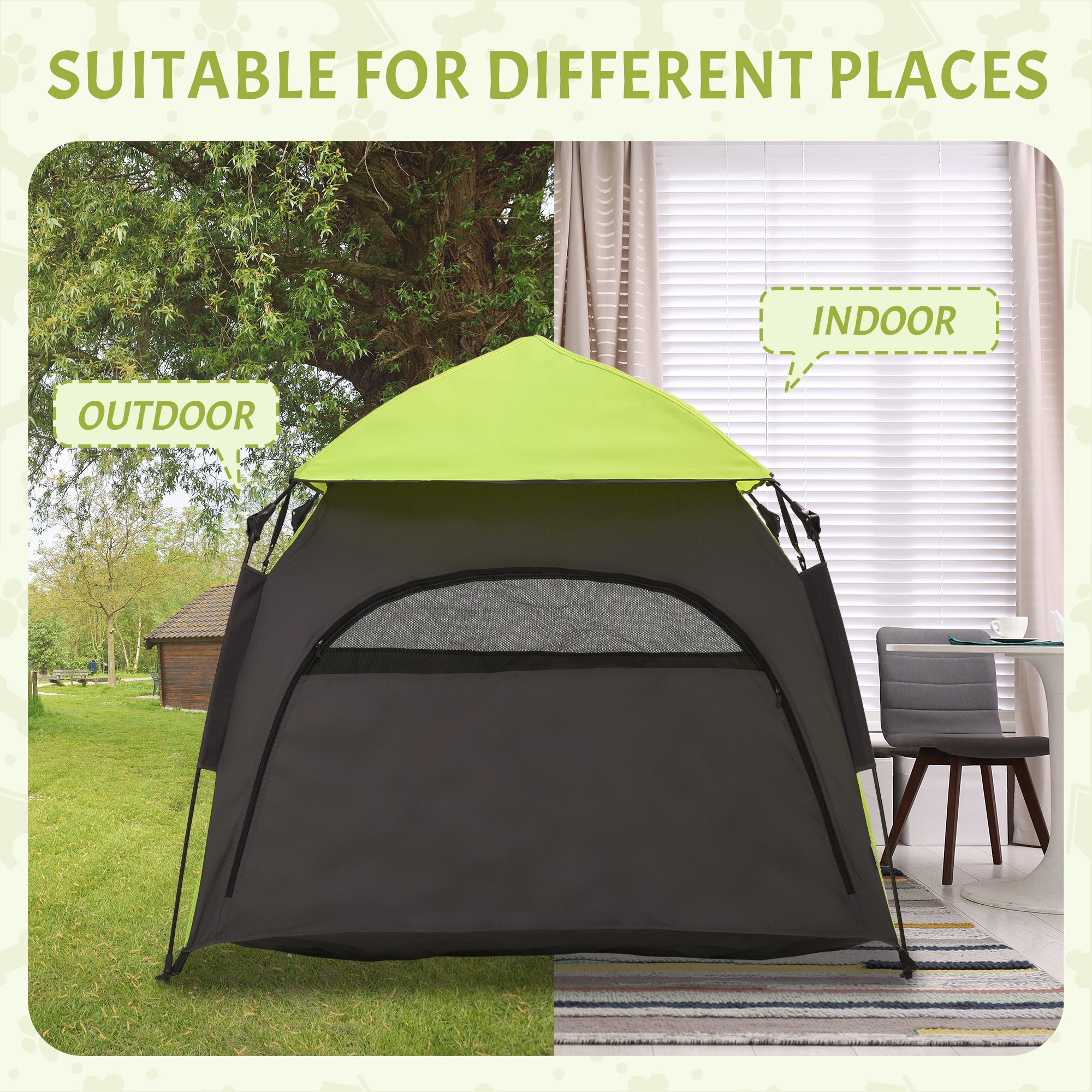 Pop-Up Dog Tent for Large & Extra Large Dogs – Portable Pet Camping Shelter with Carry Bag