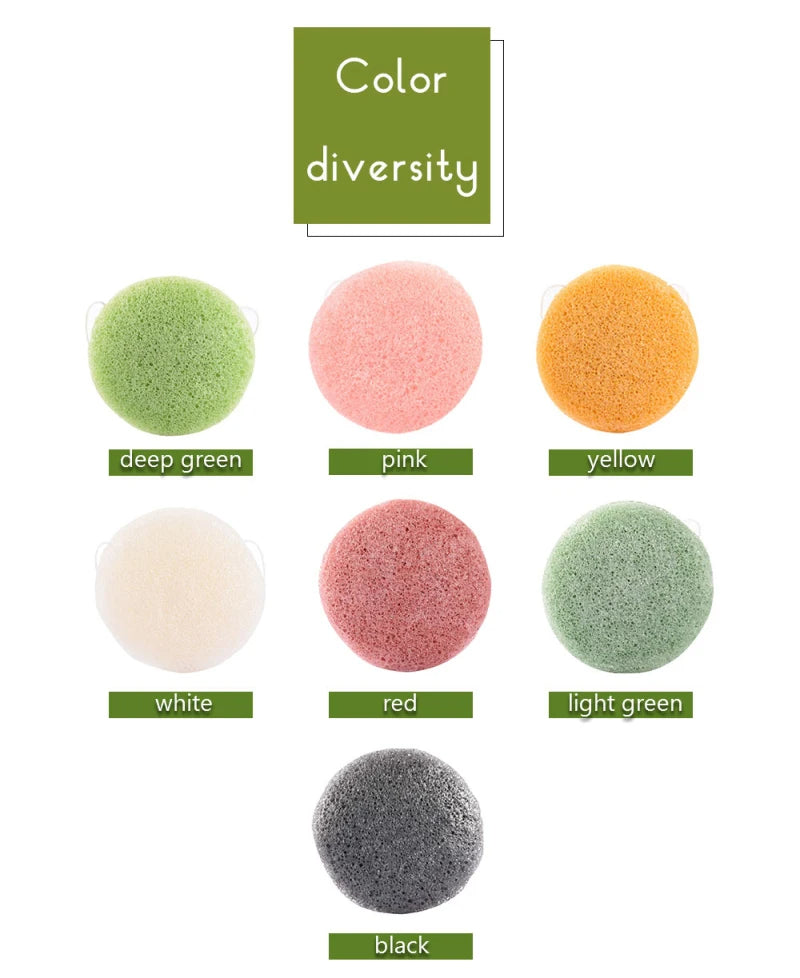 Konjac Facial Cleansing Sponge for Gentle Exfoliating Wash