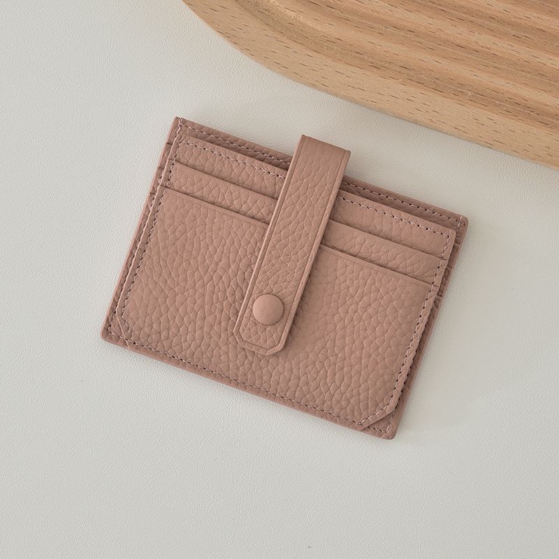 Ultra Thin Womens Card Holder Korean Style Multi Card Slot Slim Wallet