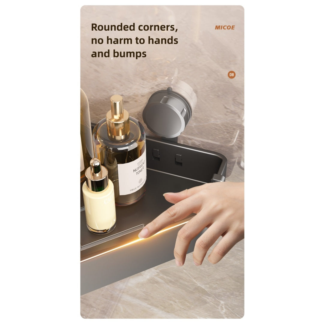 Suction Cup Bathroom Corner Bracket for Strong Hold and Space Saving