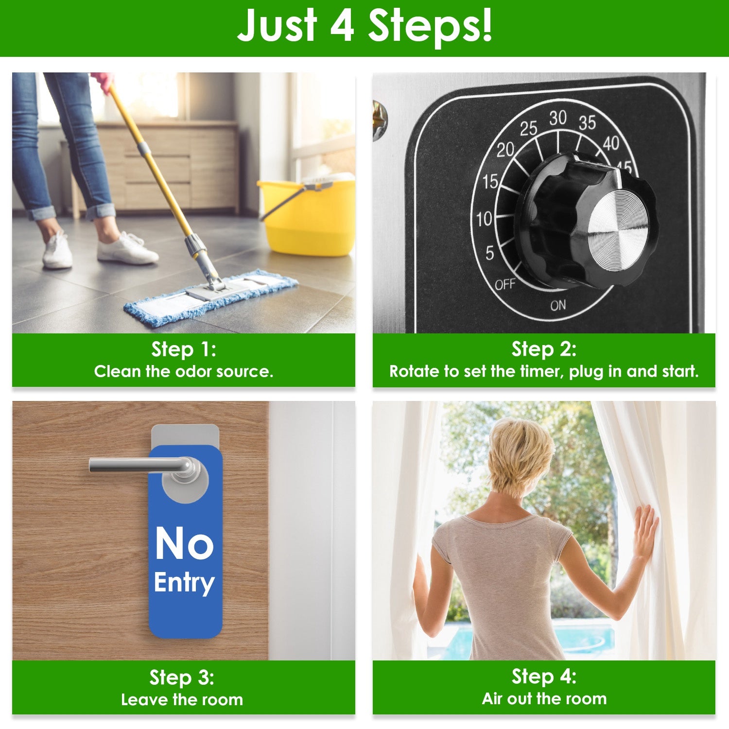 Powerful Ozone Generator Air Purifier Odor Eliminator Ionizer