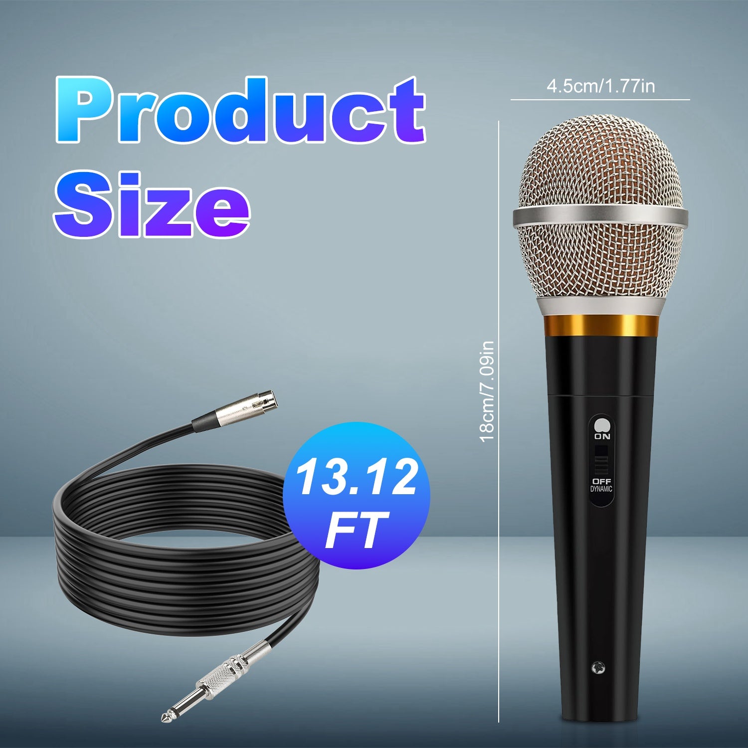 Professional Wired Dynamic Microphone XLR Cardioid Studio Mic