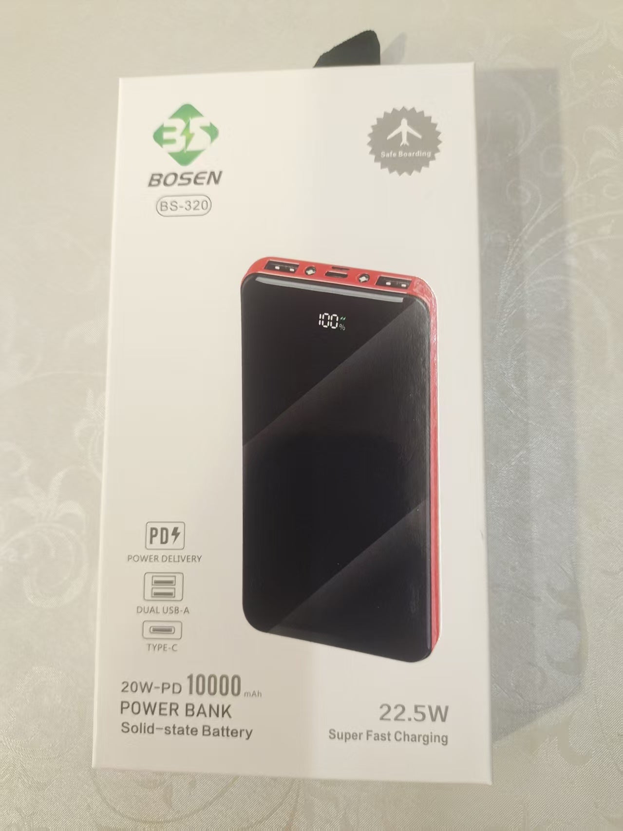 Portable Power Bank Fast Charging Compact Universal Battery Pack
