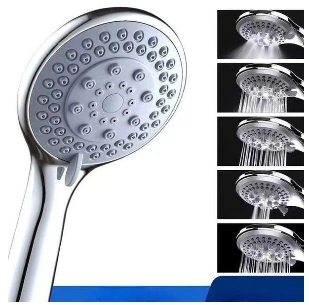 High Pressure Handheld Shower Head with 5 Spray Modes & Hose