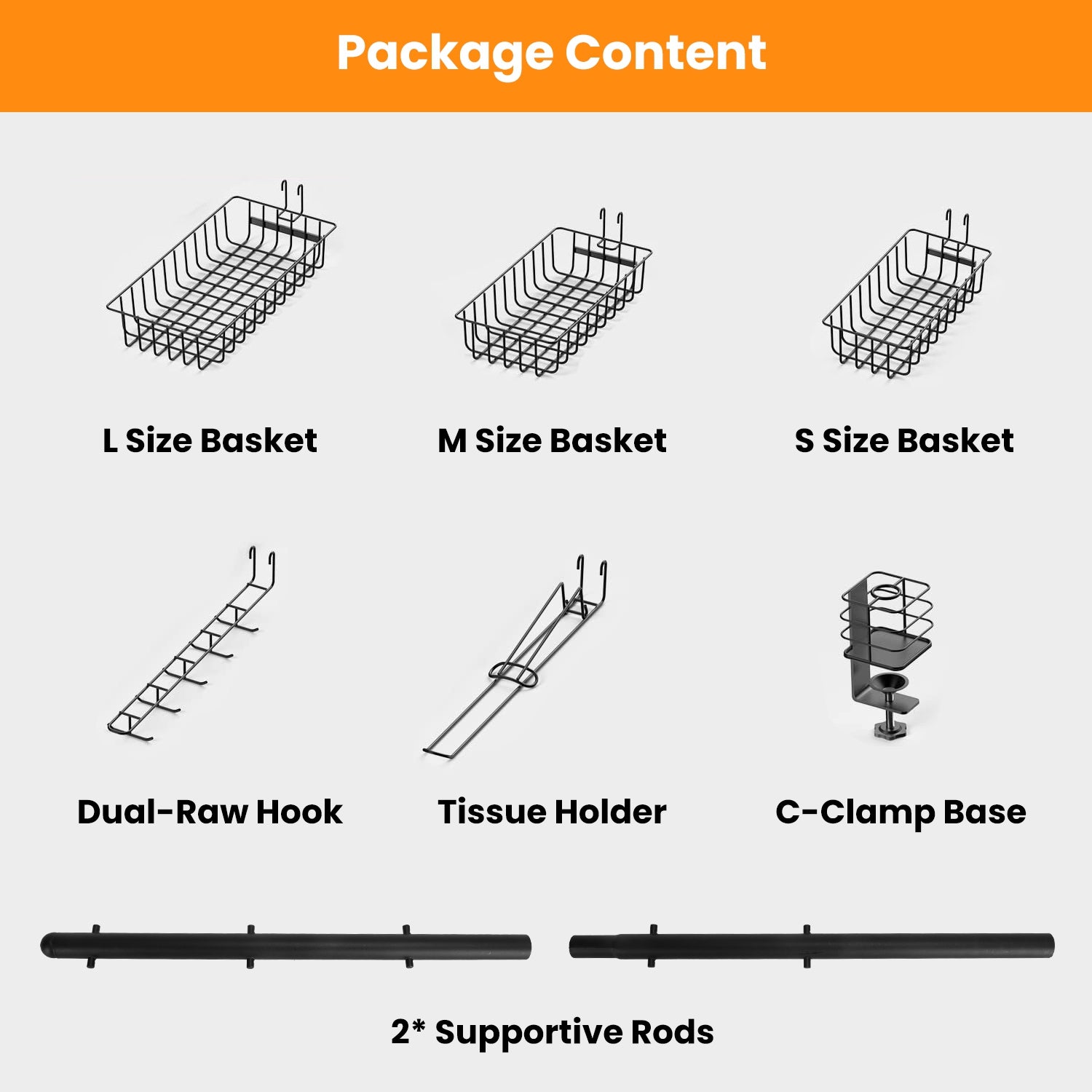 BBQ Griddle Caddy Organizer with Paper Towel Holder and Hooks