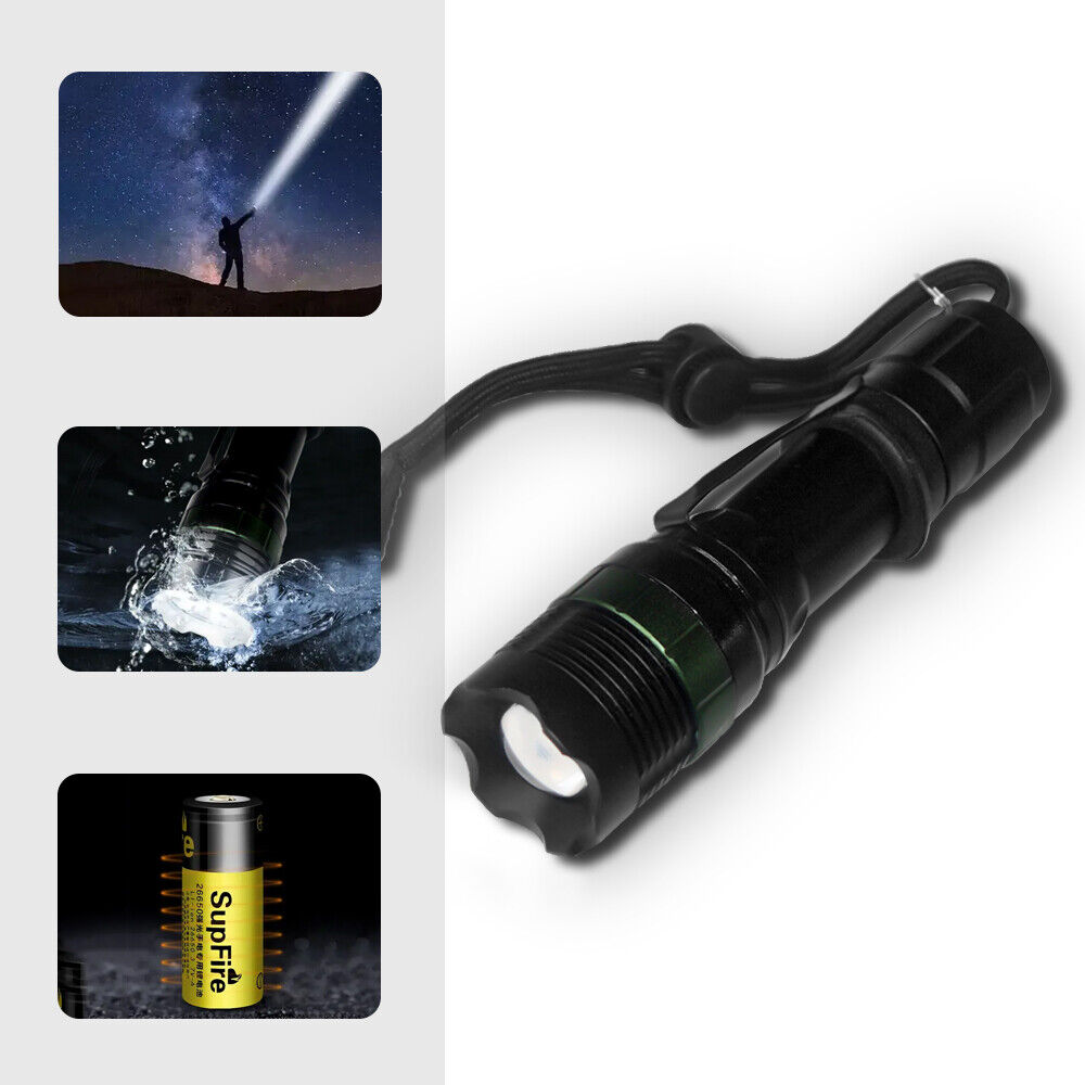 Super Bright 90000LM LED Searchlight Rechargeable Flashlight