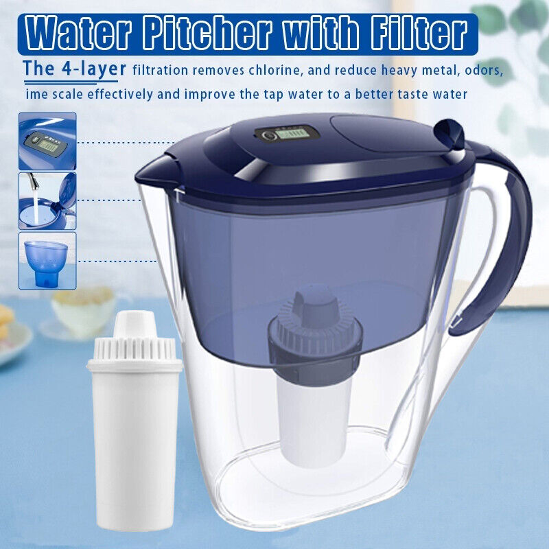 10 Cup Water Filter Jug With Electronic Indicator Cartridge