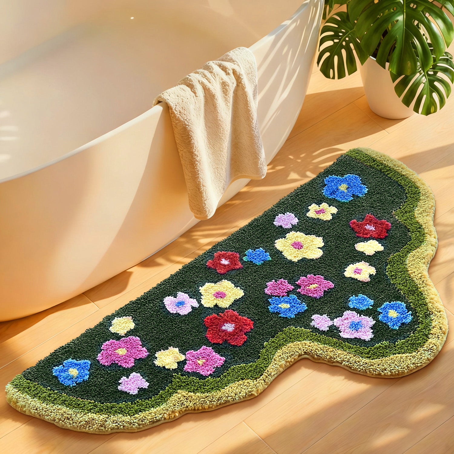 Rainbow Kids Area Rug 2x5FT Non-Slip Soft Nursery Carpet