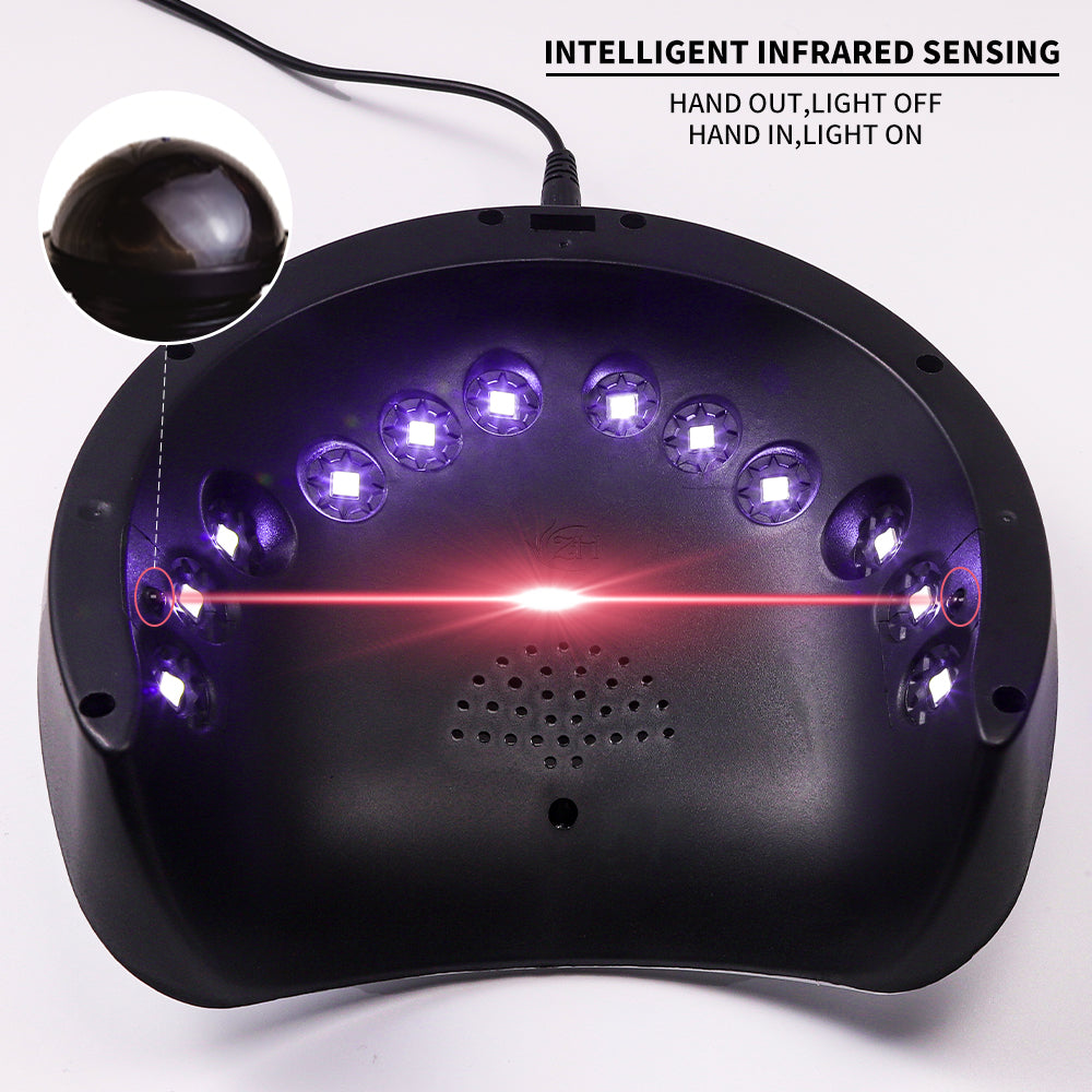 Professional USB Rechargeable UV LED Nail Lamp for Salon and Home Use