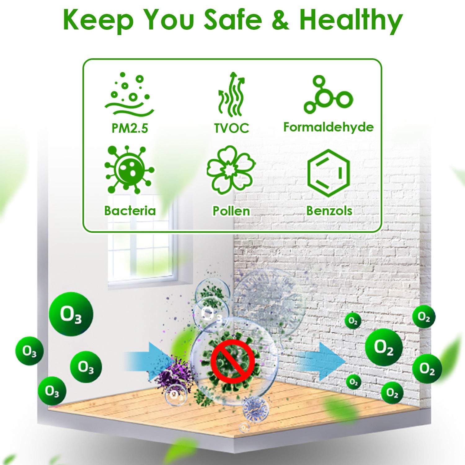 Powerful Ozone Generator Air Purifier Odor Eliminator Ionizer