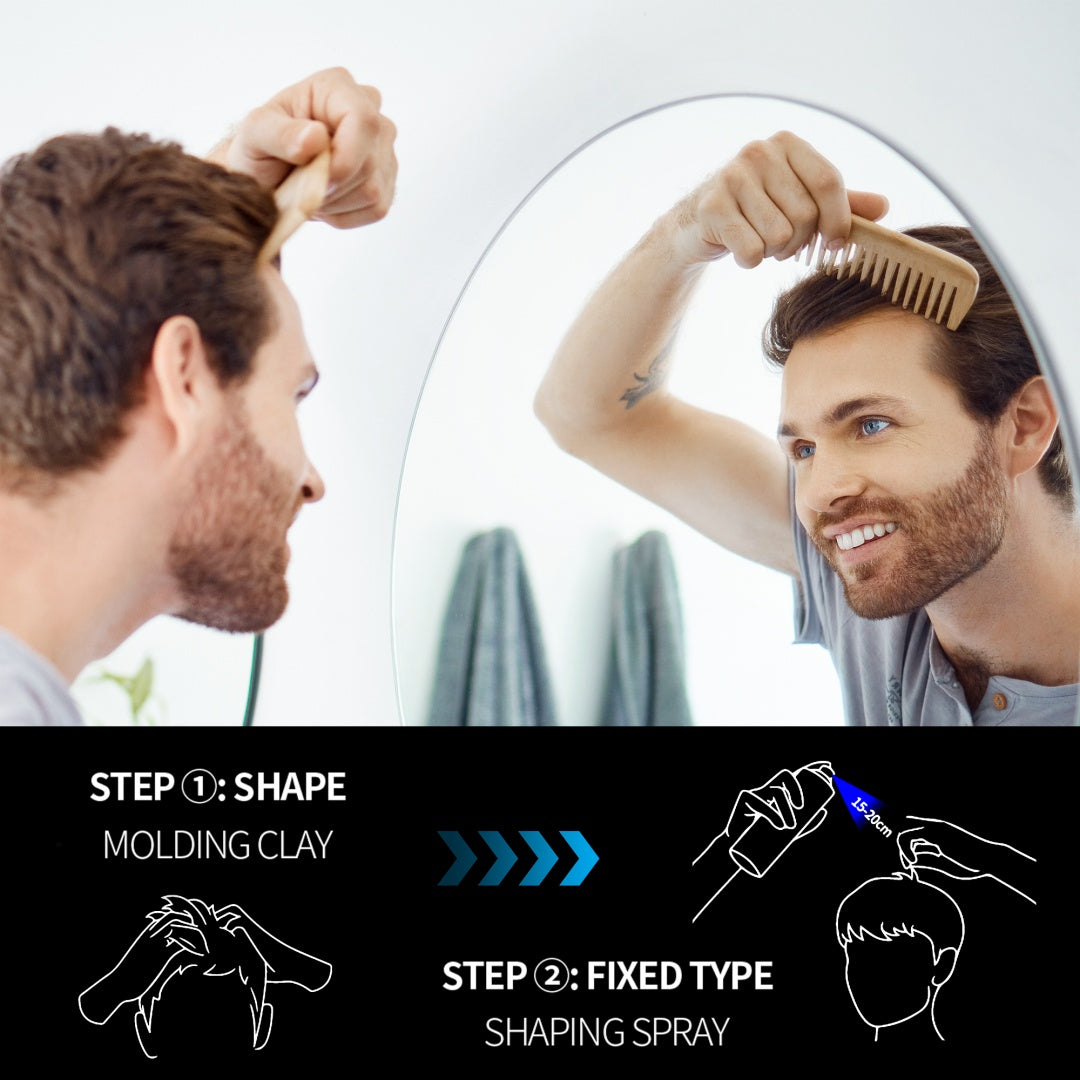 Men’s Hair Gel & Hair Mud Styling Set for Strong Hold