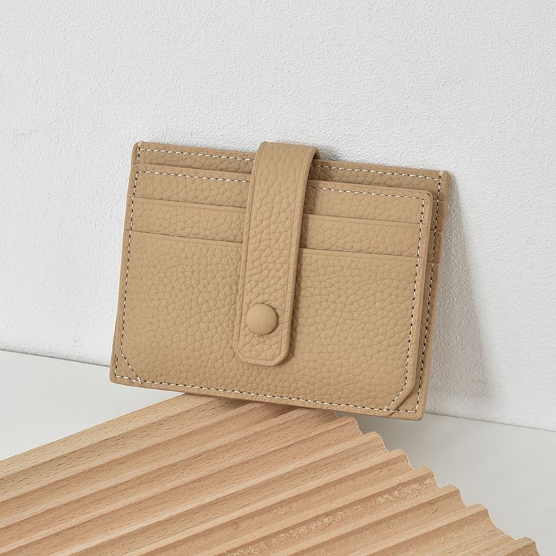 Ultra Thin Womens Card Holder Korean Style Multi Card Slot Slim Wallet