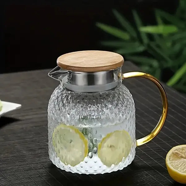 Large Capacity Water Pitcher with Lid Non Slip Juice Carafe