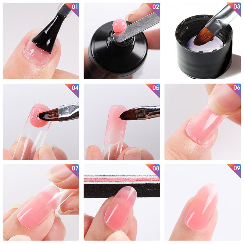 Multi-Color Solid Nail Extension Model Glue