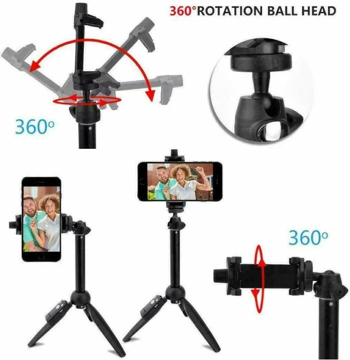 Selfie Stick Tripod 40cm Bluetooth Remote Portable Phone Stand