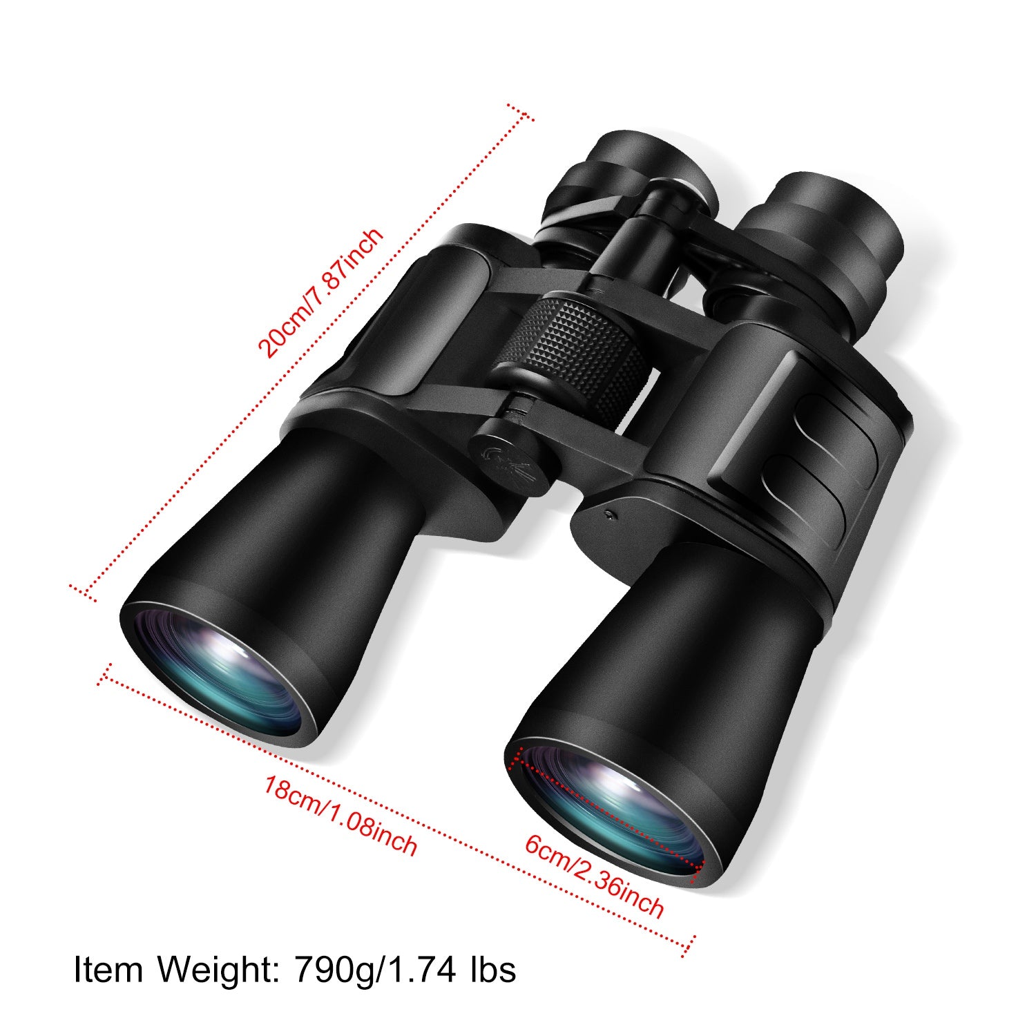 Portable Zoom Binoculars with FMC Lens for Bird Watching, Hunting