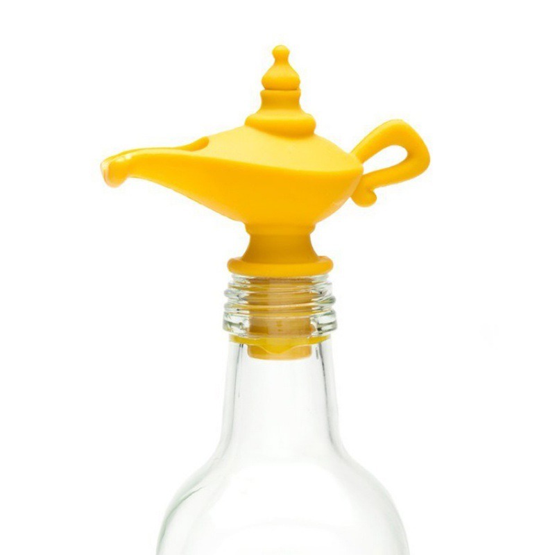 Oil Pourer Stopper Silicone Spout Aladdin Style Bottle Dispenser