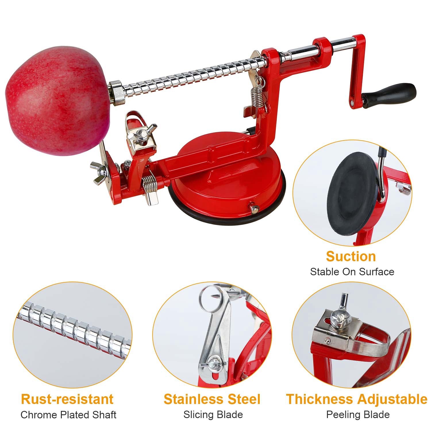 3 in 1 Apple Peeler Corer and Slicer Machine