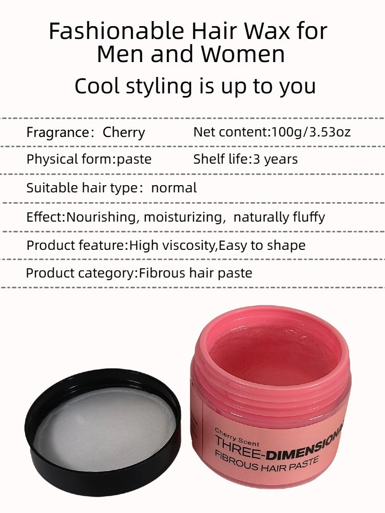 Unisex Fluffy Styling Hair Gel for Soft Hold and Natural Volume