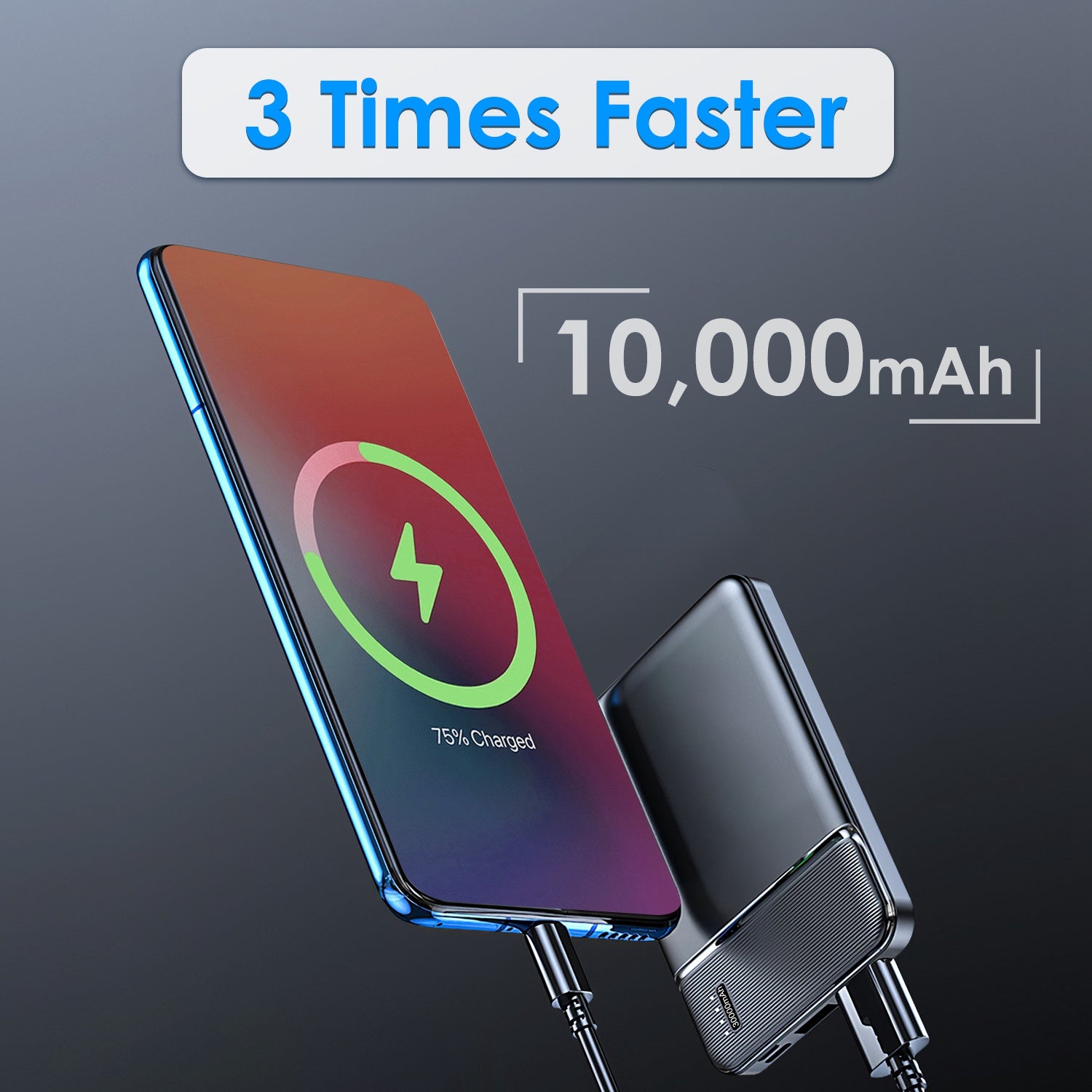 Fast Charging Power Bank 10000 20000 30000mAh Portable