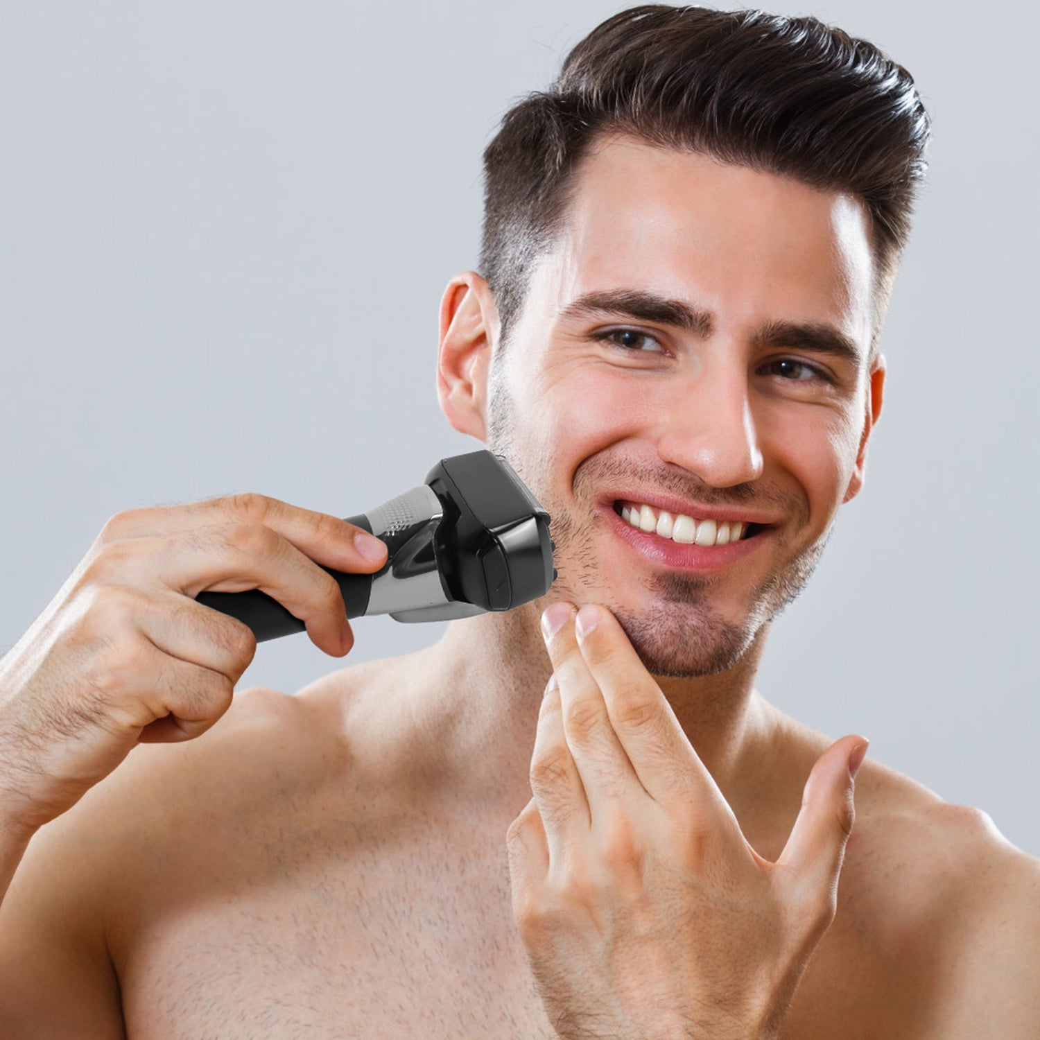 5 Blade Electric Foil Shaver Waterproof Beard Trimmer LED Display