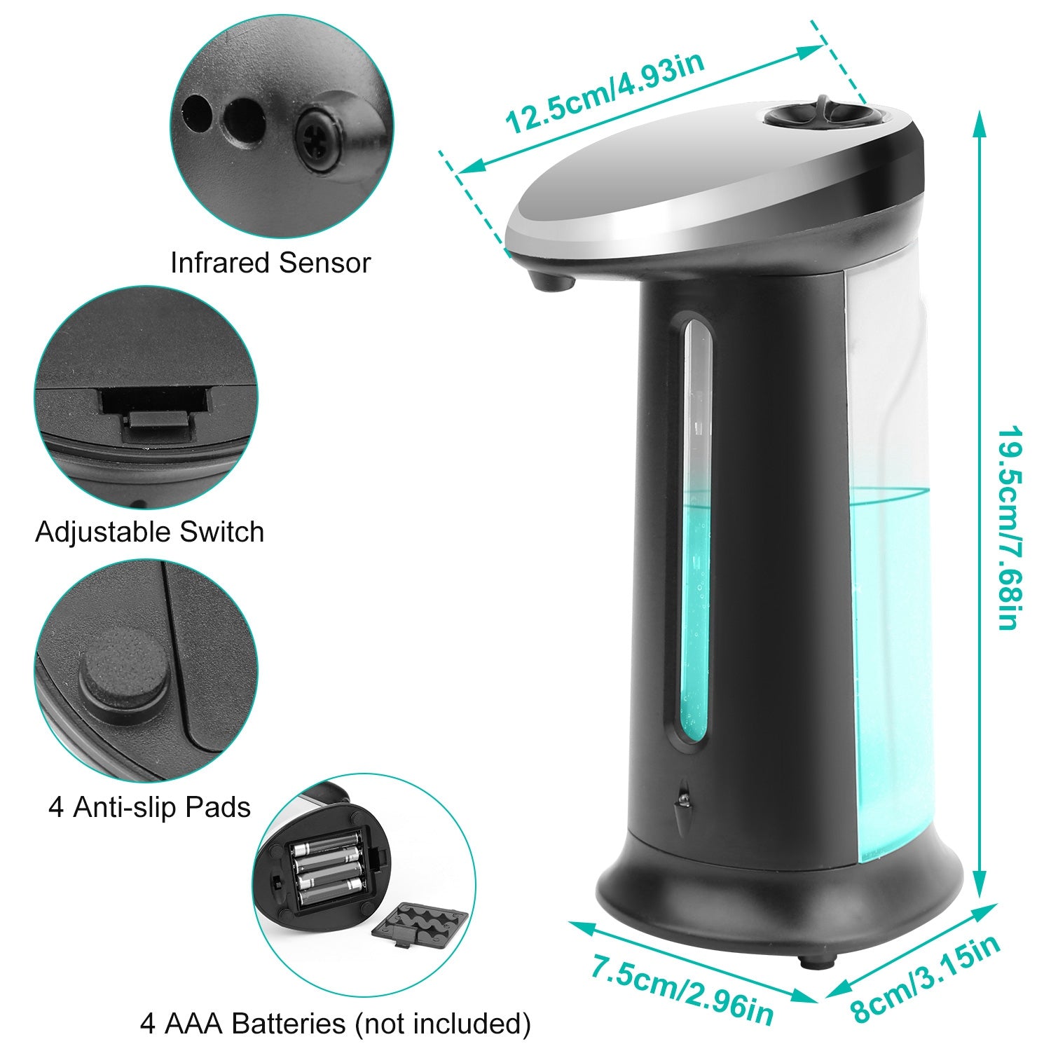 Automatic Soap Dispenser 400ML Touchless Sensor Dispenser